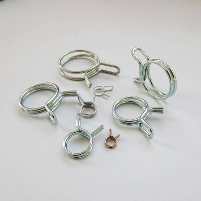 Double Wire Spring Water Hose Clamp Metal Wire Clamps